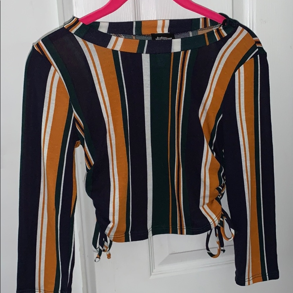 Uniquely styled crop top